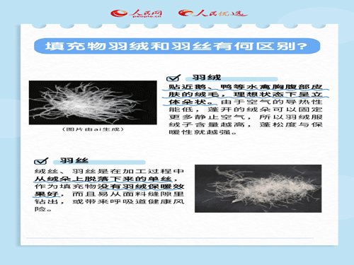 人民优选来了 了解羽绒服：你不知道的蓬松度、充绒量小知识