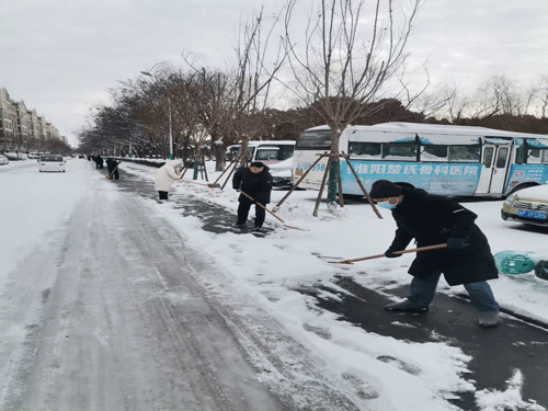 河南省周口市沈丘县审计局开展“寒冬送暖除雪护行”志愿服务活动